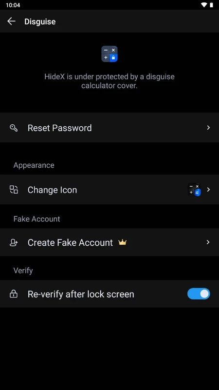 Calculator Lock – HideX — screenshot 2